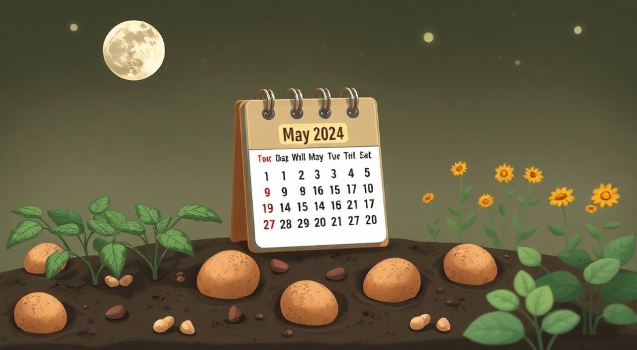 Лунный календарь мульчировании картофеля на Май 2024