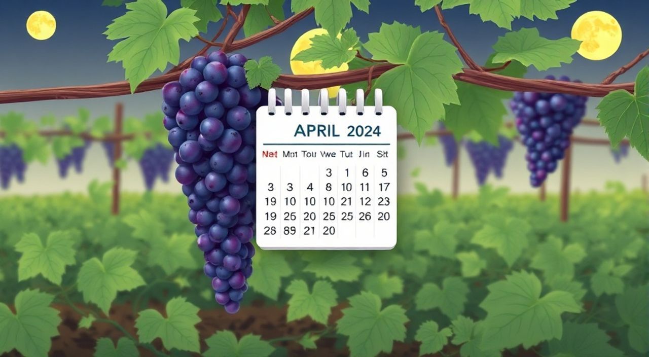 Лунный календарь мульчировании винограда на Апрель 2024
