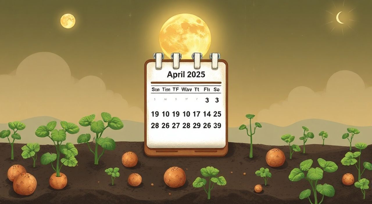 Лунный календарь пересадке картофеля на Апрель 2025