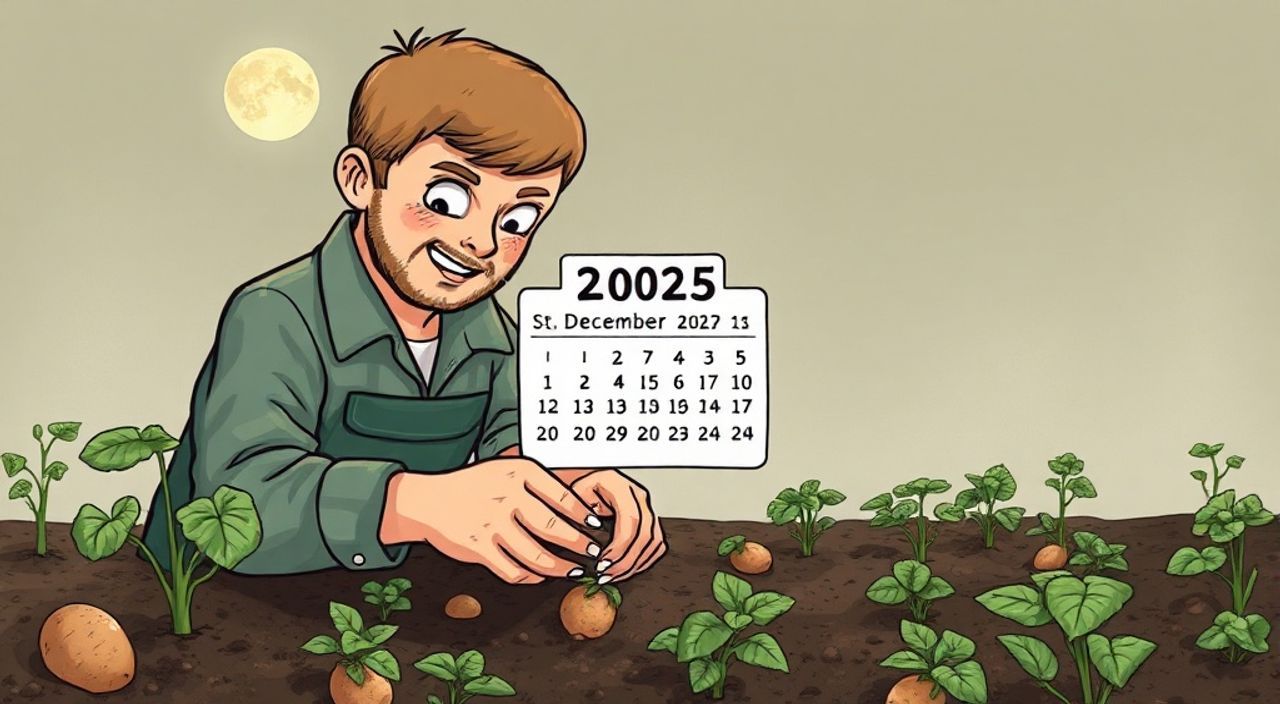 Лунный календарь пересадке картофеля на Декабрь 2025