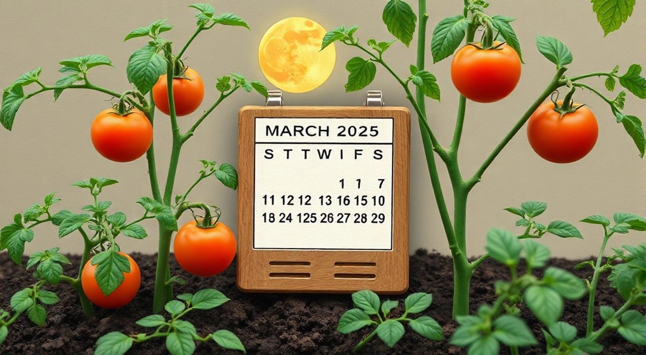 Лунный календарь пикировке томатов на Март 2025