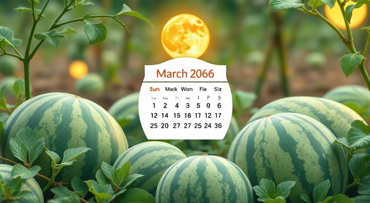 Лунный календарь подкормке арбузов на Март 2026