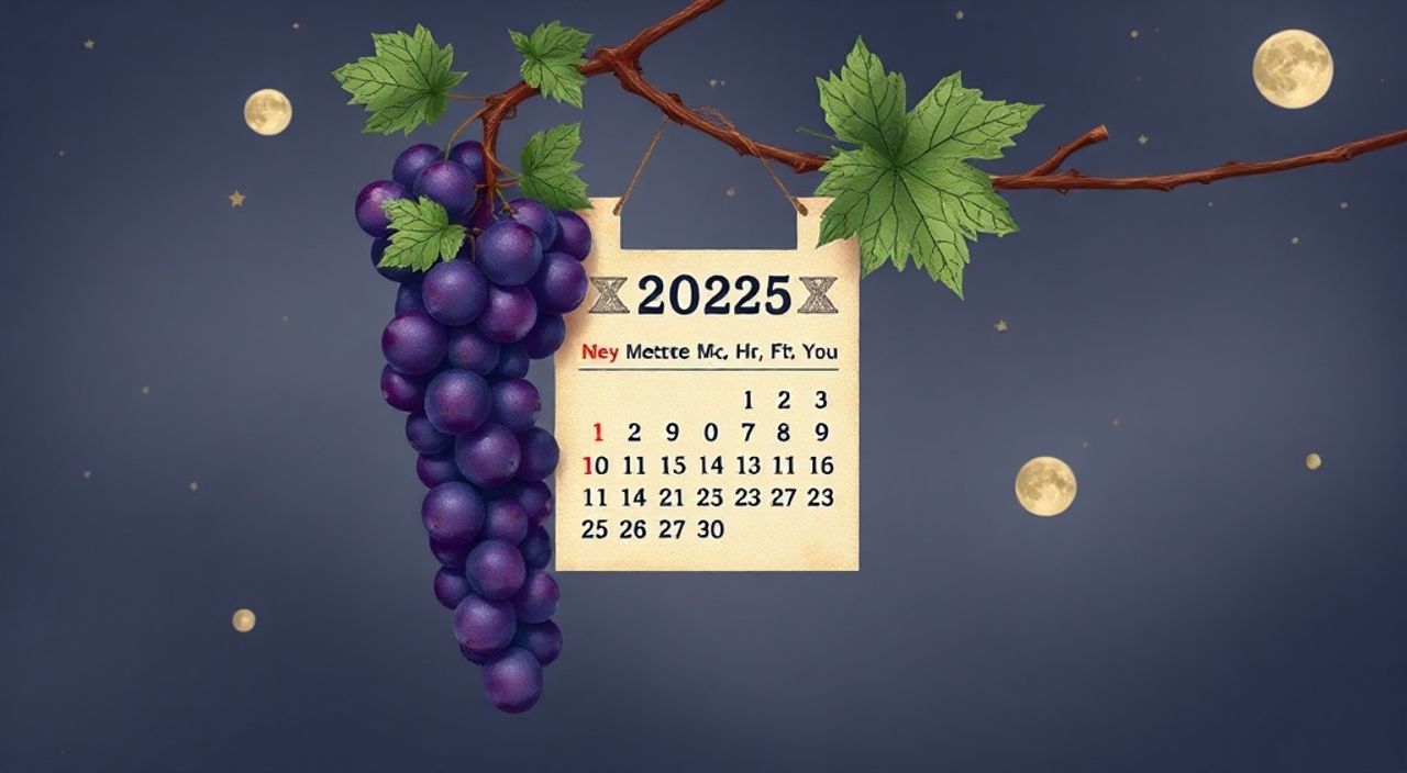 Лунный календарь подвязывании винограда на Декабрь 2025