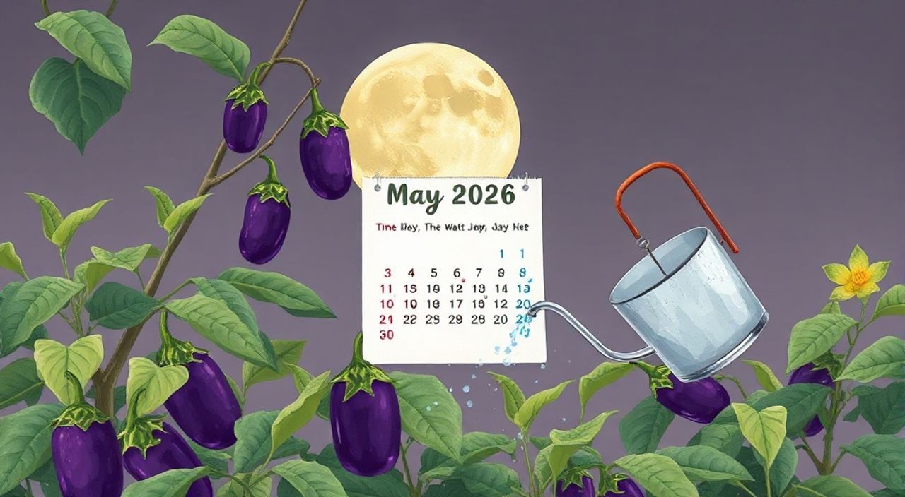 Лунный календарь поливе баклажанов на Май 2026