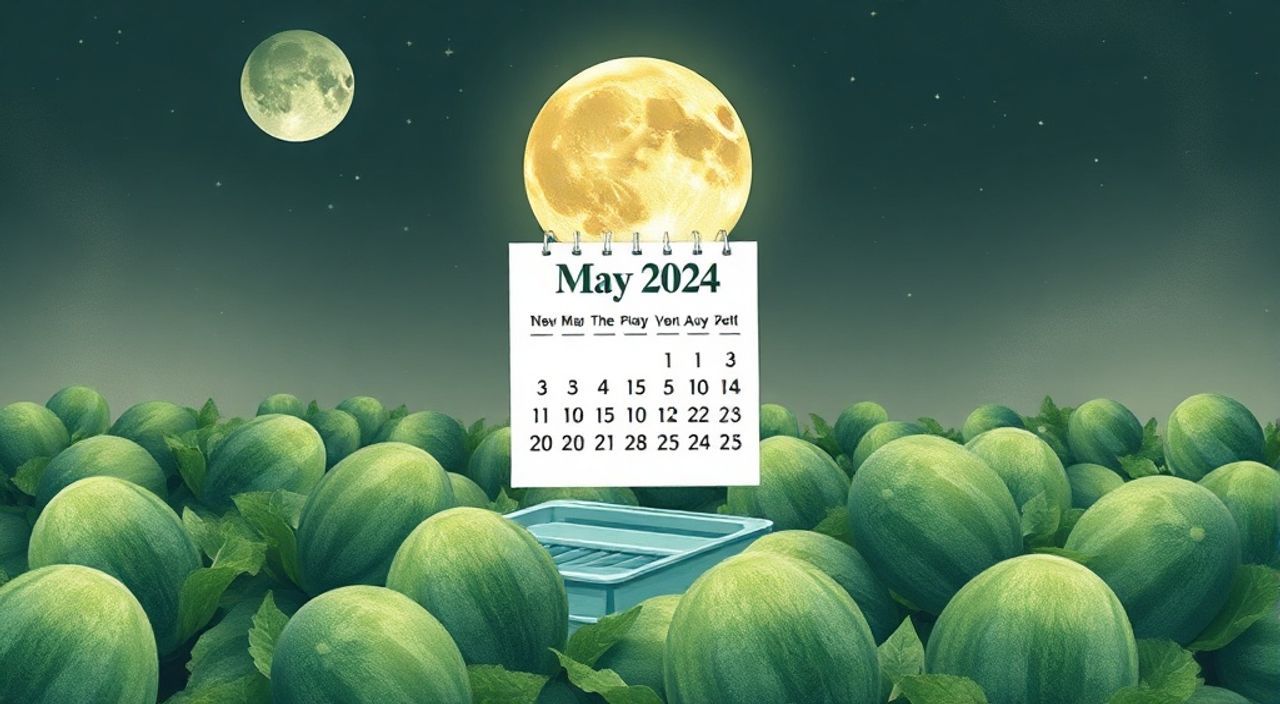 Лунный календарь поливе дынь на Май 2024