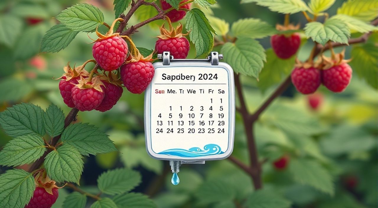 Лунный календарь поливе малин на Сентябрь 2024
