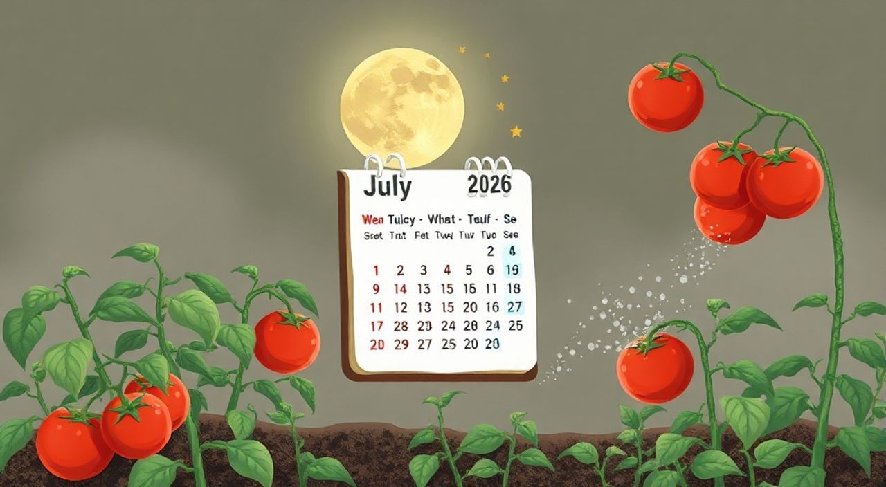 Лунный календарь поливе томатов на Июль 2026