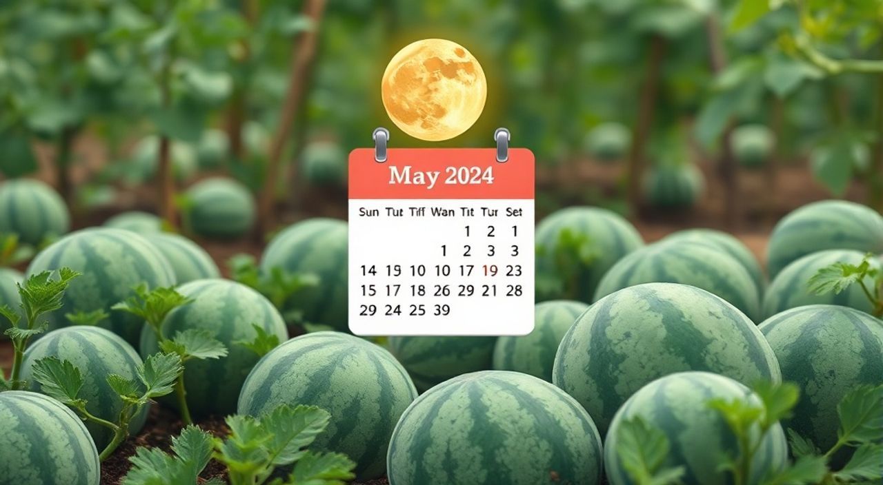 Лунный календарь посадке арбузов на Май 2024