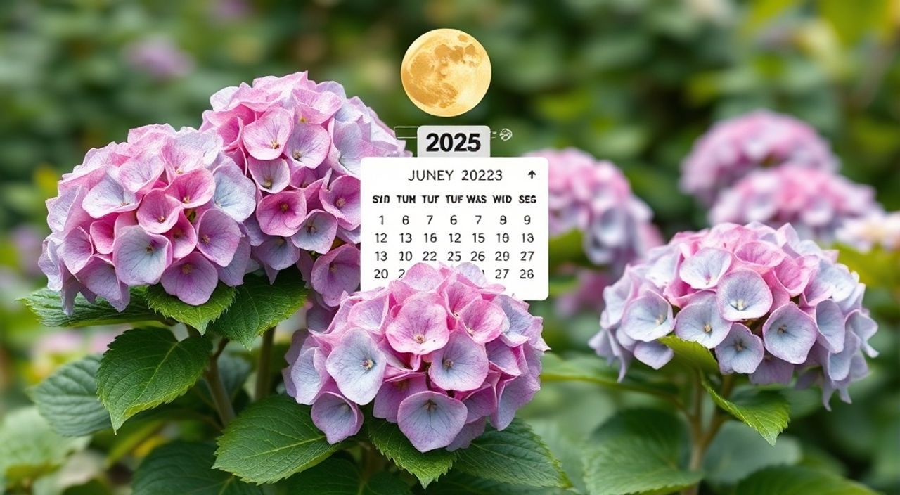 Лунный календарь посадке гортензии на Июнь 2025