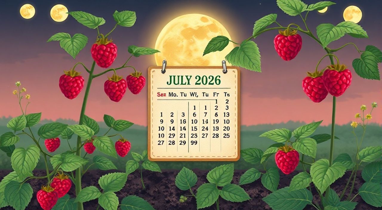 Лунный календарь посадке малин на Июль 2026