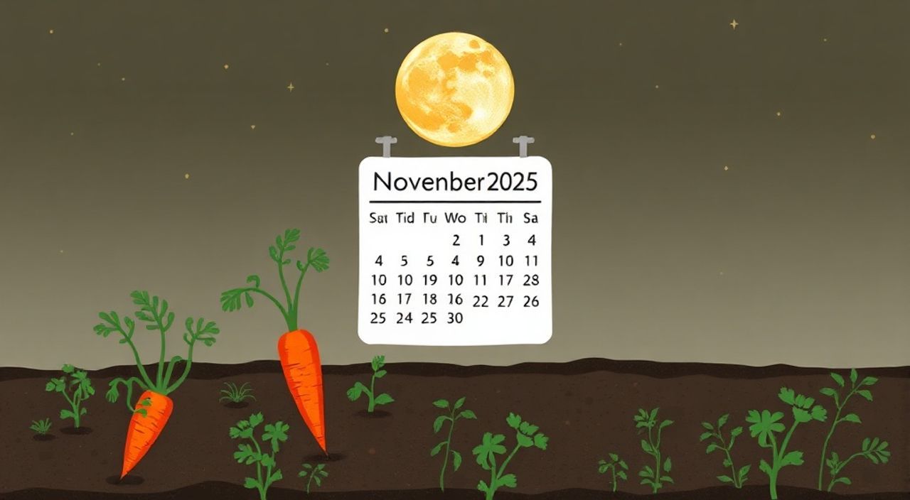 Лунный календарь посадке моркови на Ноябрь 2025