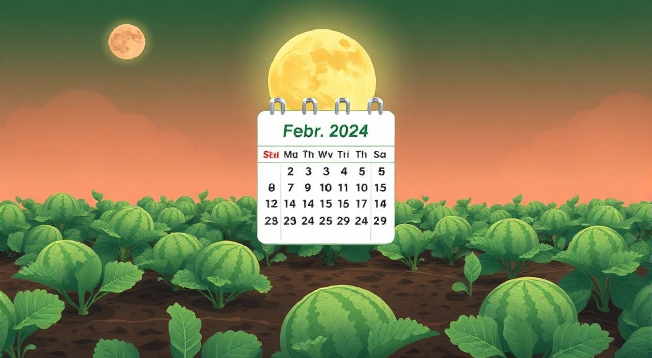Лунный календарь посеве арбузов на Февраль 2024