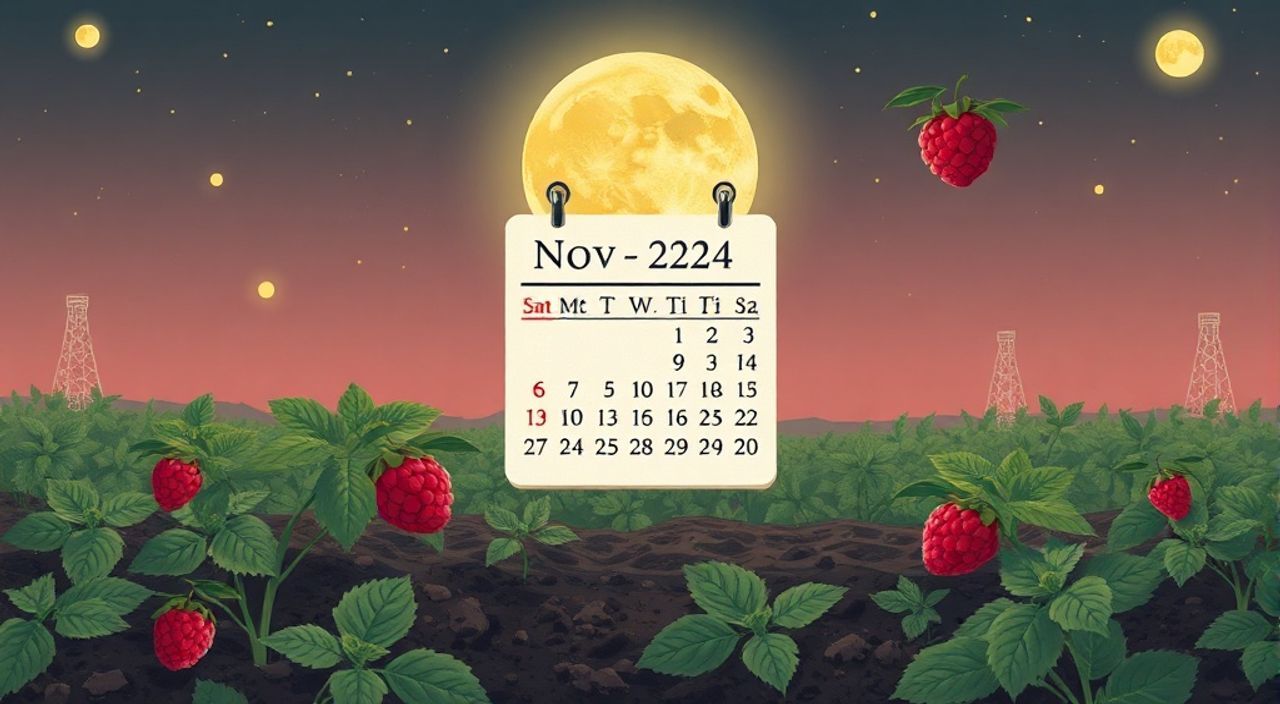 Лунный календарь посеве малин на Ноябрь 2024