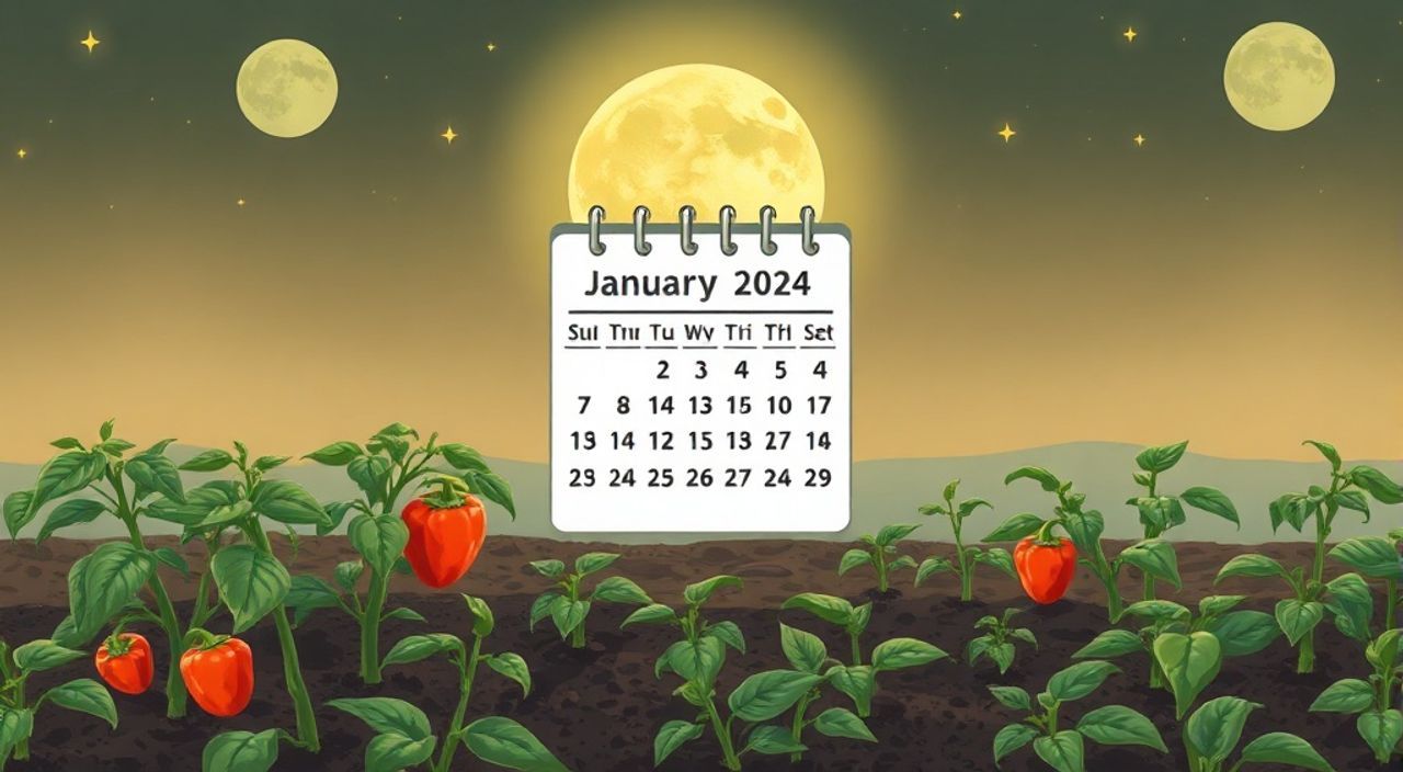 Лунный календарь посеве перца на Январь 2024