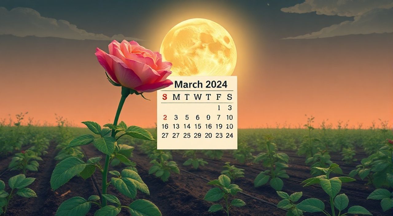Лунный календарь посеве роз на Март 2024