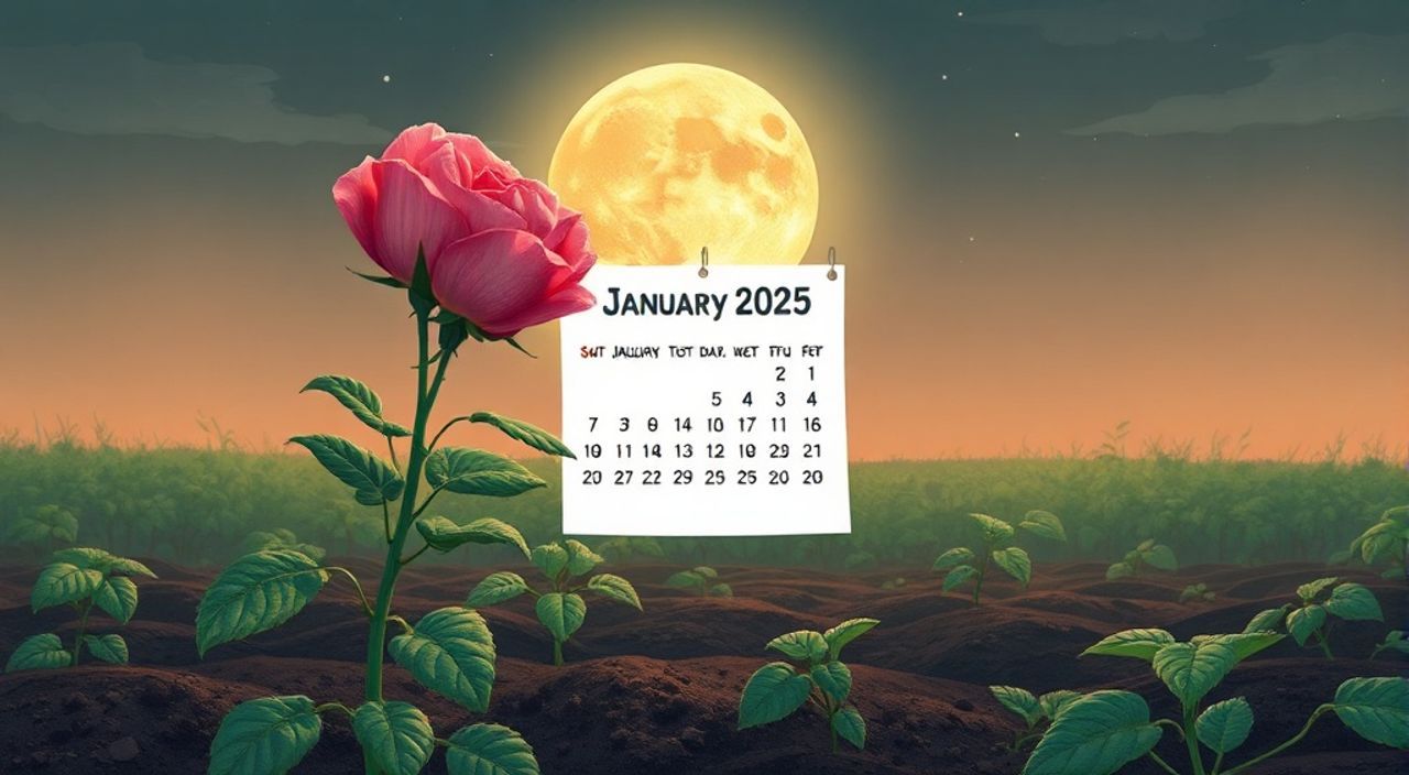 Лунный календарь посеве роз на Январь 2025