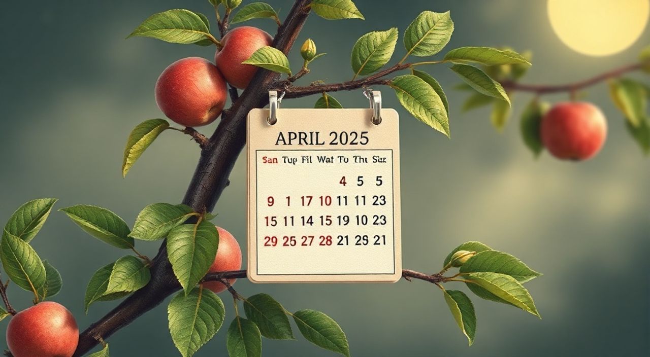 Лунный календарь прищипке яблони на Апрель 2025
