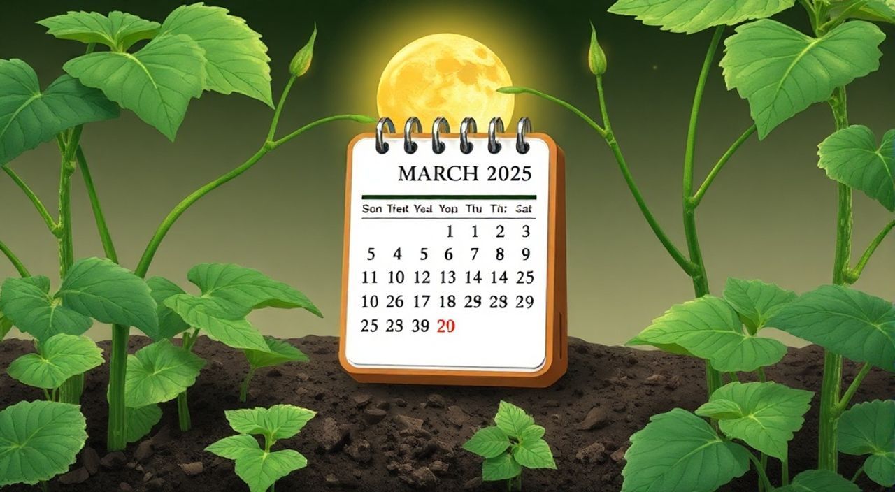Лунный календарь рассадке огурцов на Март 2025