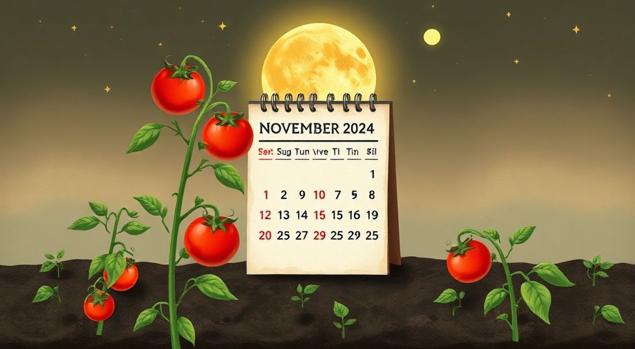 Лунный календарь рассадке томатов на Ноябрь 2024