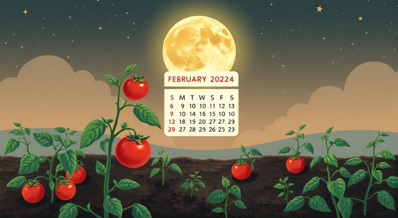Лунный календарь высеве томатов на Февраль 2024