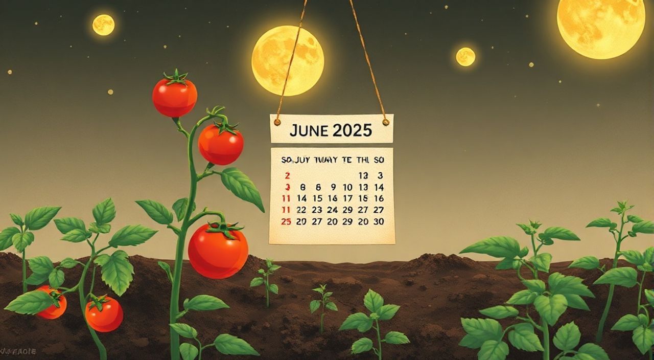 Лунный календарь высеве томатов на Июнь 2025
