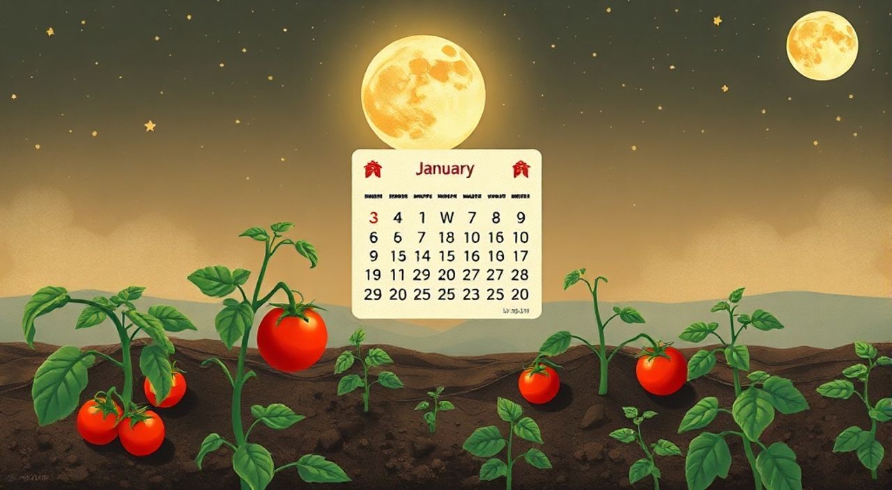 Лунный календарь высеве томатов на Январь 2025
