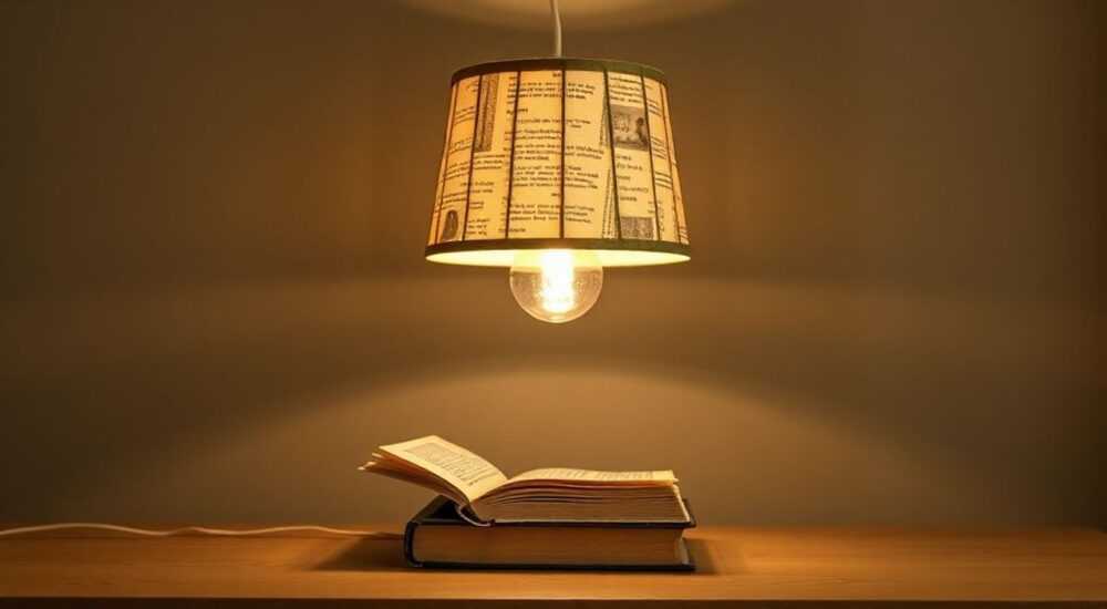 Мастер‑класс: абажур из старых книг