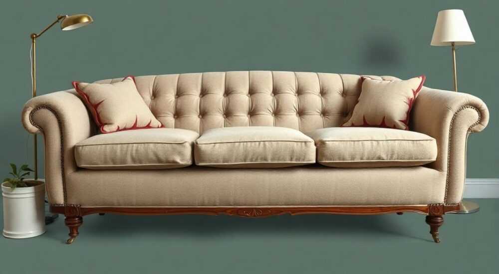 Must‑have — винтажного перетяжки дивана