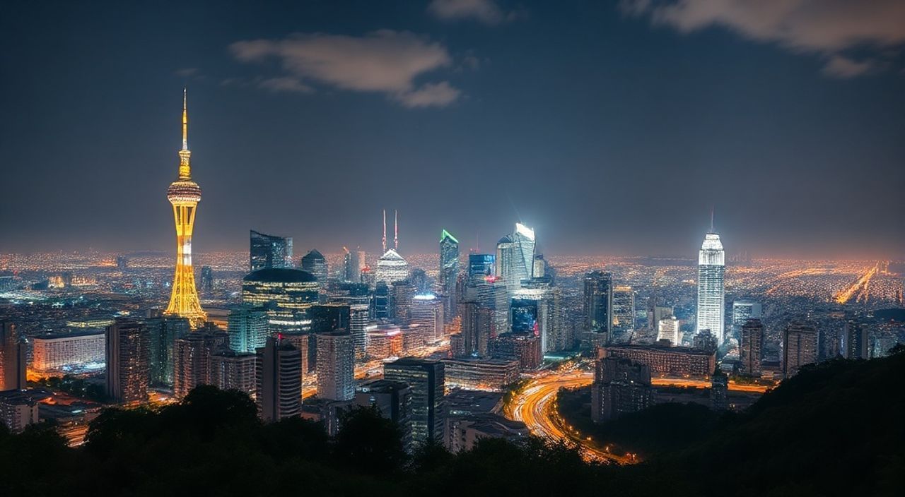 Панорамирование + adobe lightroom для городских огней