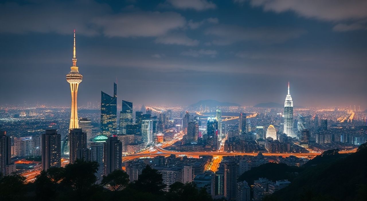 Панорамирование + affinity photo для городских огней