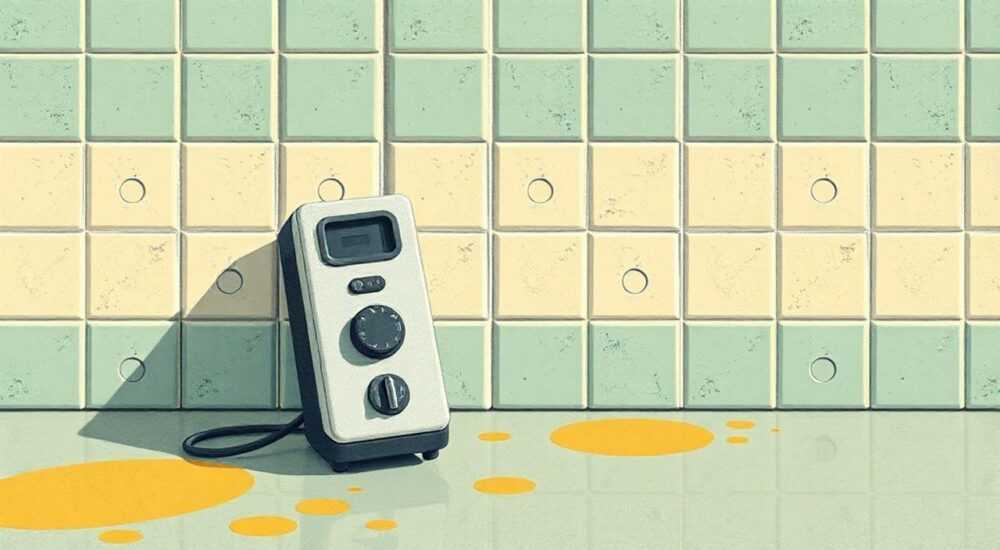 Почему желтеет линолеум местами