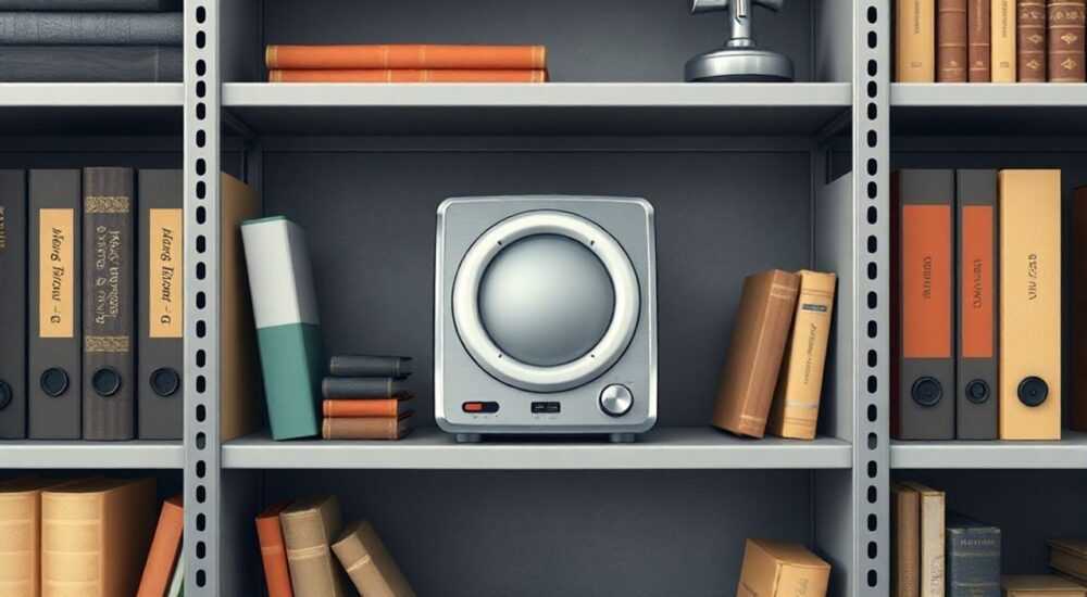 Полка для книг металлическая