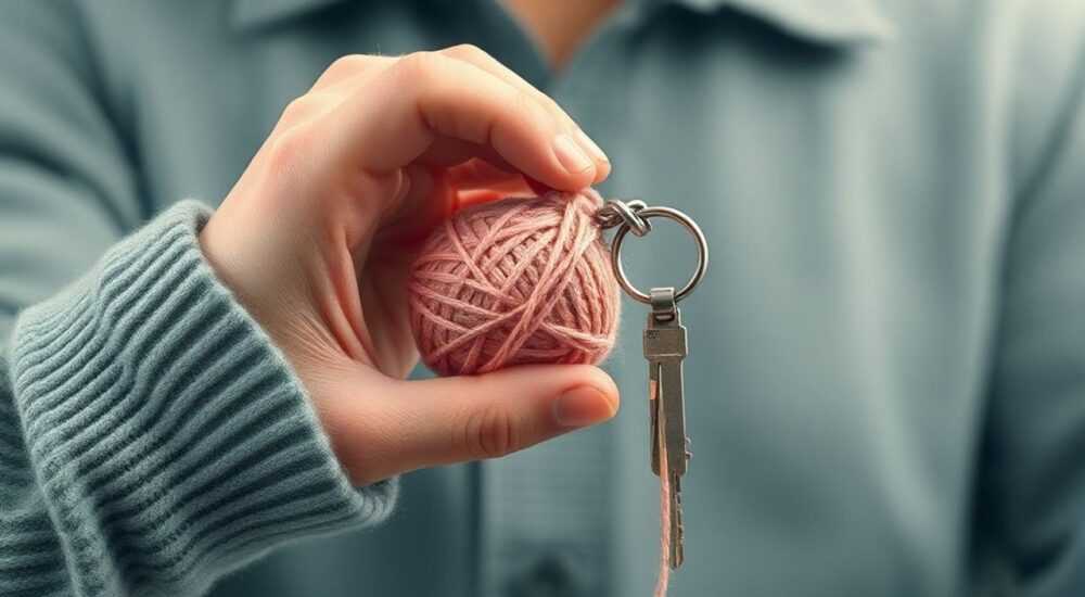 Преображаем дом: ключница из пряже