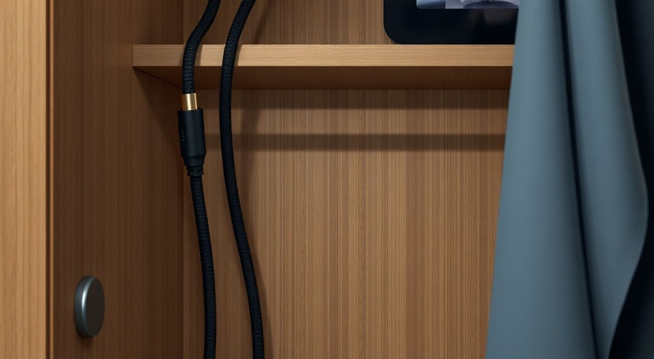 Реальный опыт: безопасность HDMI‑кабеля в гардеробной