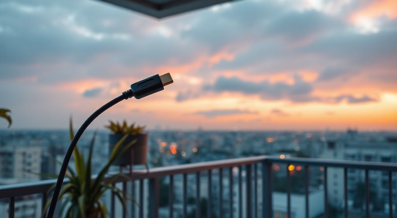 Реальный опыт: безопасность HDMI‑кабеля в лоджии