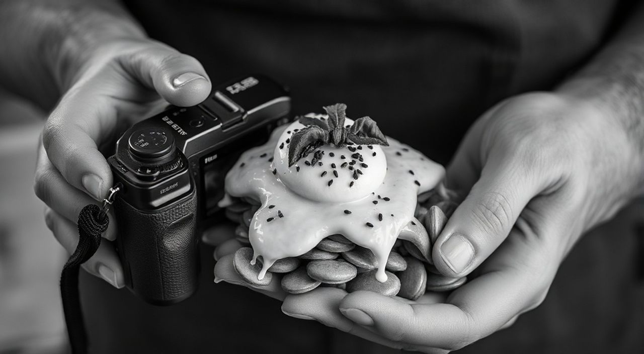 Реальный опыт: чёрно‑белая обработка в фуд‑фото на nikon z6 ii