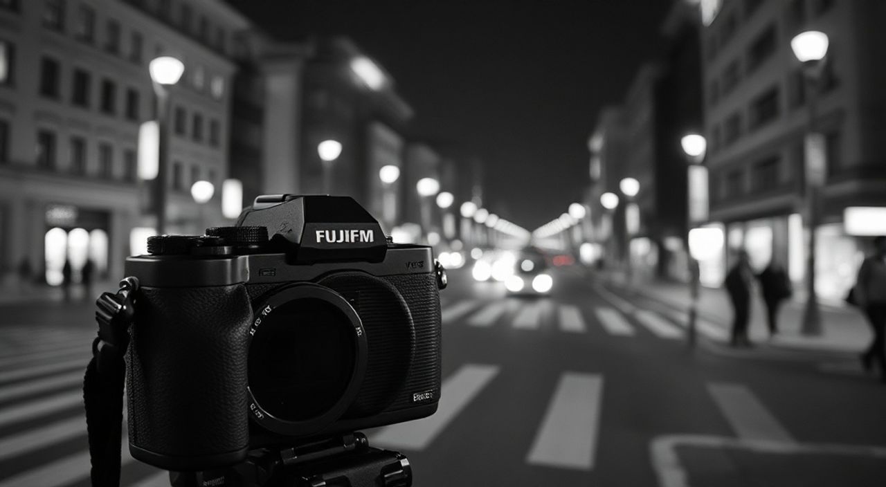 Реальный опыт: чёрно‑белая обработка в городские огни на fujifilm x‑t5