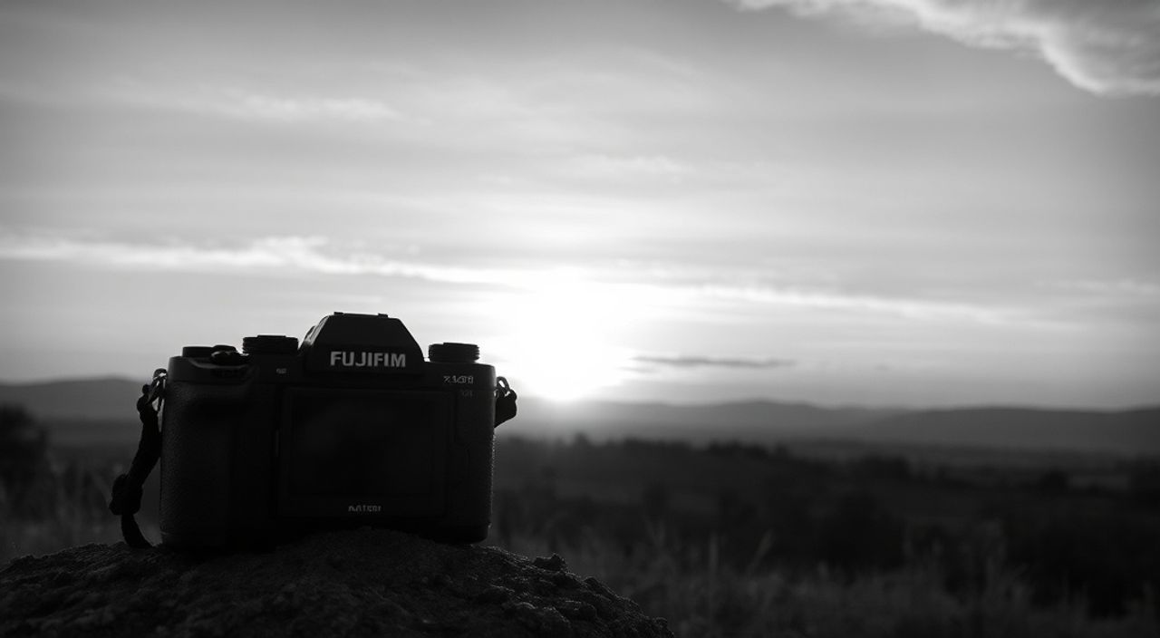Реальный опыт: чёрно‑белая обработка в пейзаж на закате на fujifilm x‑t5