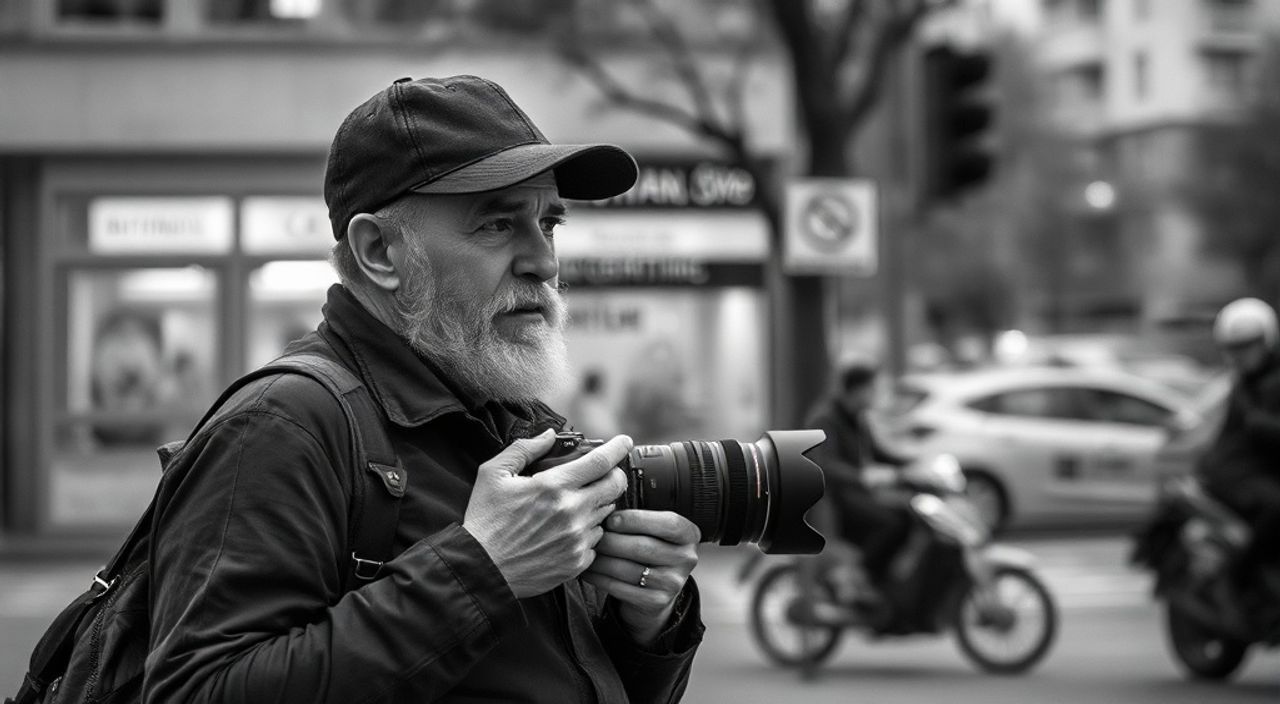 Реальный опыт: чёрно‑белая обработка в уличная фотография на canon r5