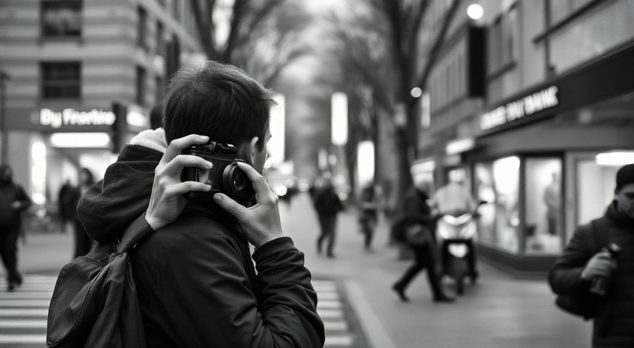 Реальный опыт: чёрно‑белая обработка в уличная фотография на iphone 15 pro