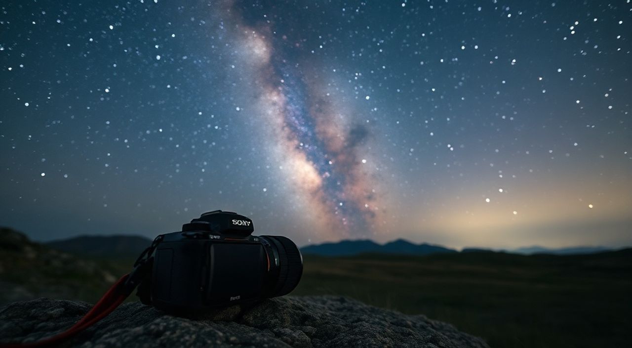 Реальный опыт: длинная выдержка в астрофотография на sony a7 iv