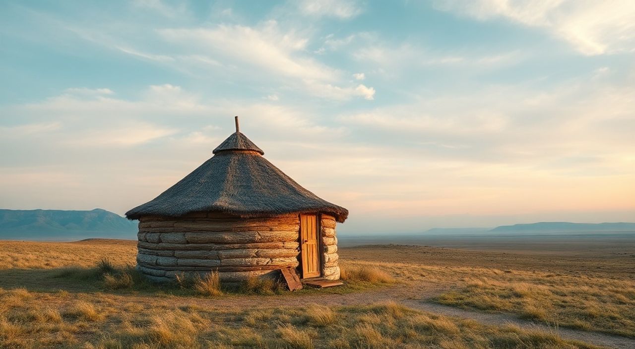 Реальный опыт: дом-шалаш в степи
