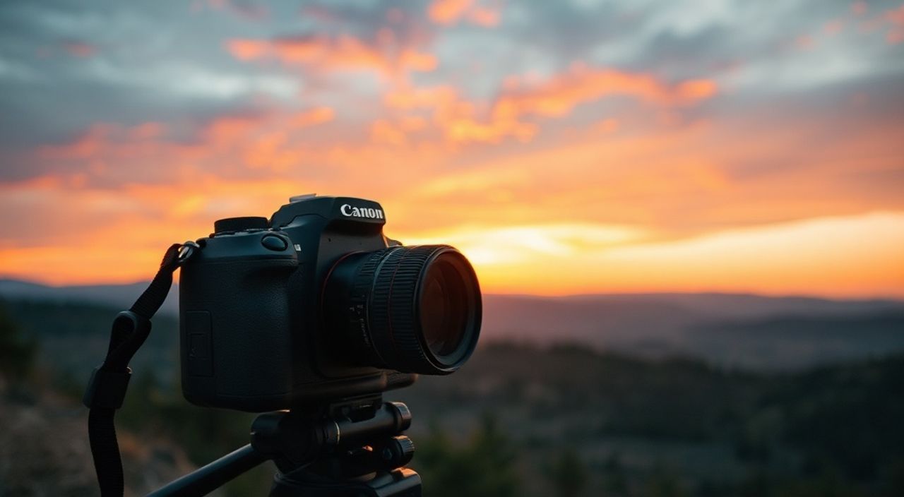 Реальный опыт: двойная экспозиция в пейзаж на закате на canon r5
