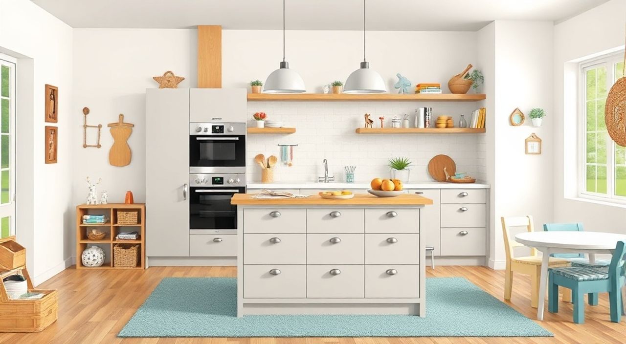 Реальный опыт: фиксация кухонного острова в игровой зоны