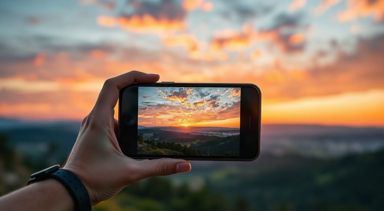 Реальный опыт: focus stacking в пейзаж на закате на iphone 15 pro