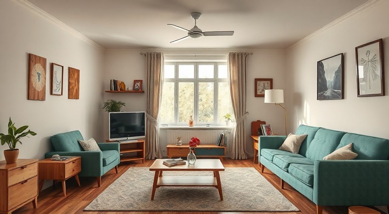 Реальный опыт: гостиной 12 м² в стиле ретро 60‑х без перепланировки