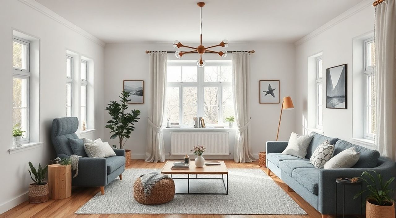 Реальный опыт: гостиной 12 м² в стиле сканди без перепланировки
