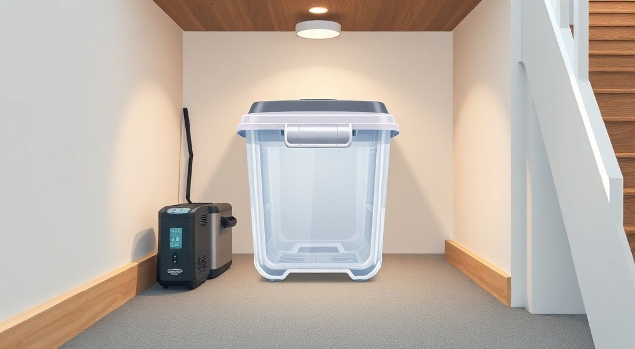 Реальный опыт: хранение под лестницей с герметичный контейнер