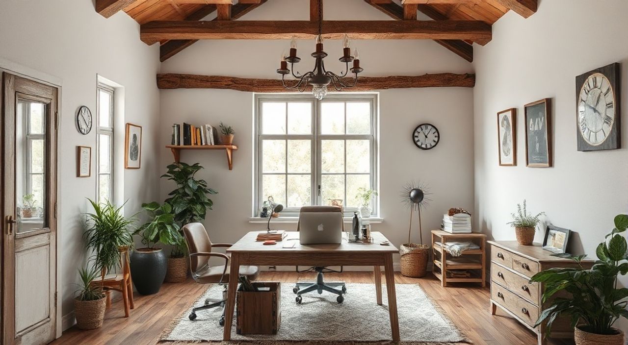 Реальный опыт: кабинета 7 м² в стиле рустик‑чик без перепланировки