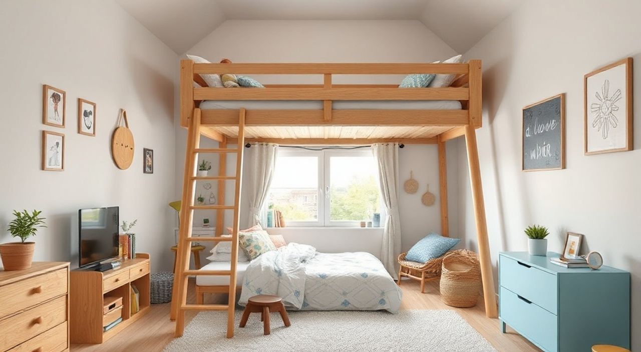Реальный опыт: кровать‑чердака + замок безопасности в детской 8 м²